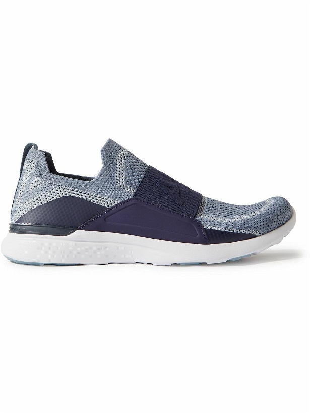 Photo: APL Athletic Propulsion Labs - Techloom Bliss Slip-On Running Sneakers - Blue