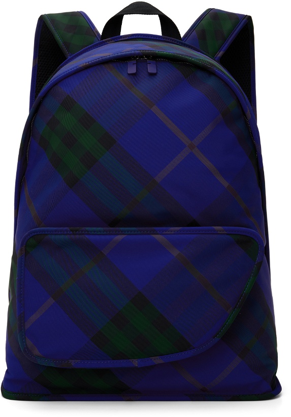 Photo: Burberry Blue Large Shield Backpack