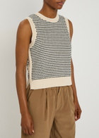 Varley Knowles Textured Knit Vest Cream