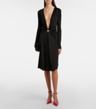 Versace Medusa jersey cocktail dress