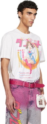 doublet White Rabbit Anime Print T-shirt