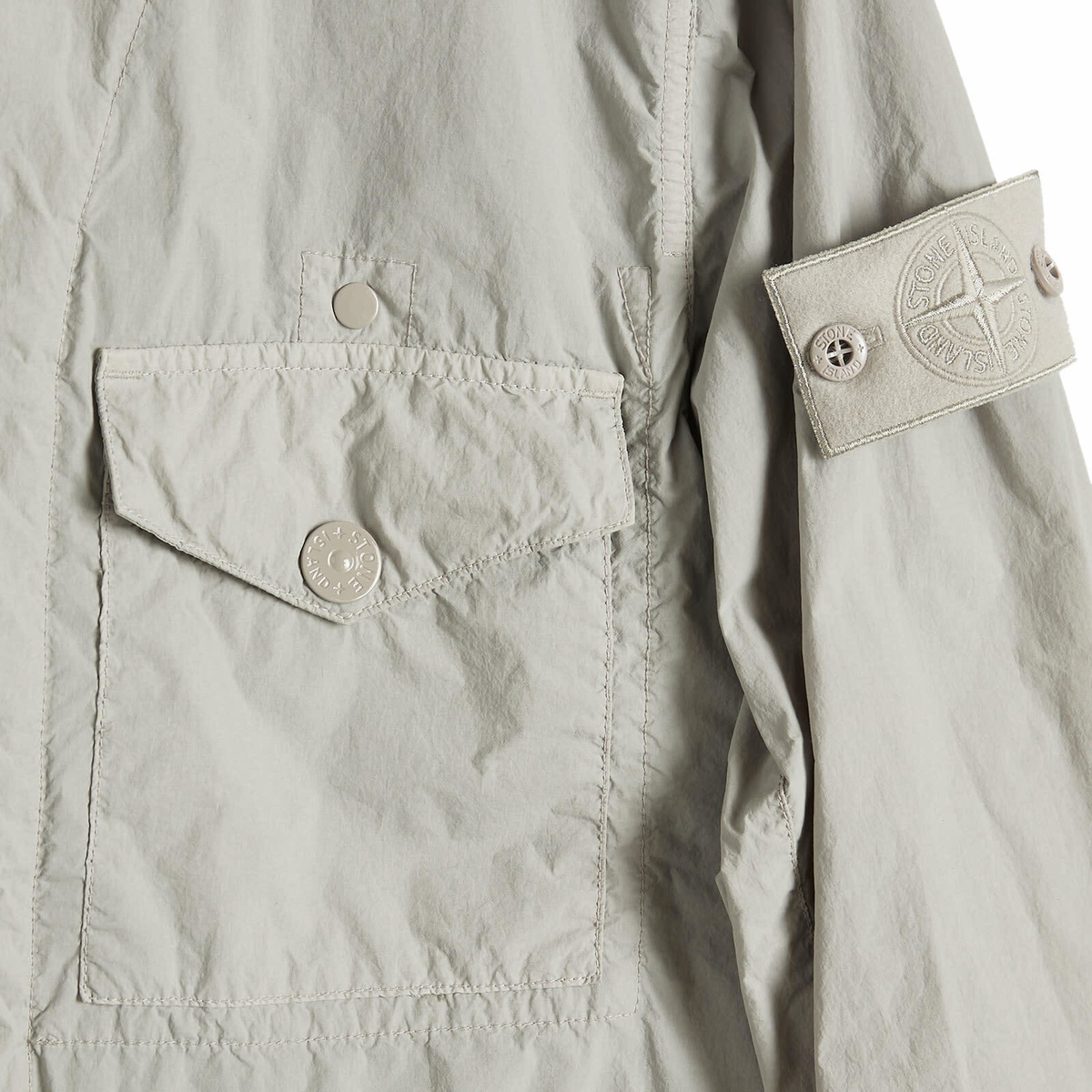 Stone Island Men's Ghost Piece Nylon Smerigliato Field Jacket in