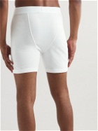 James Perse - Cotton-Jersey Boxer Shorts - White