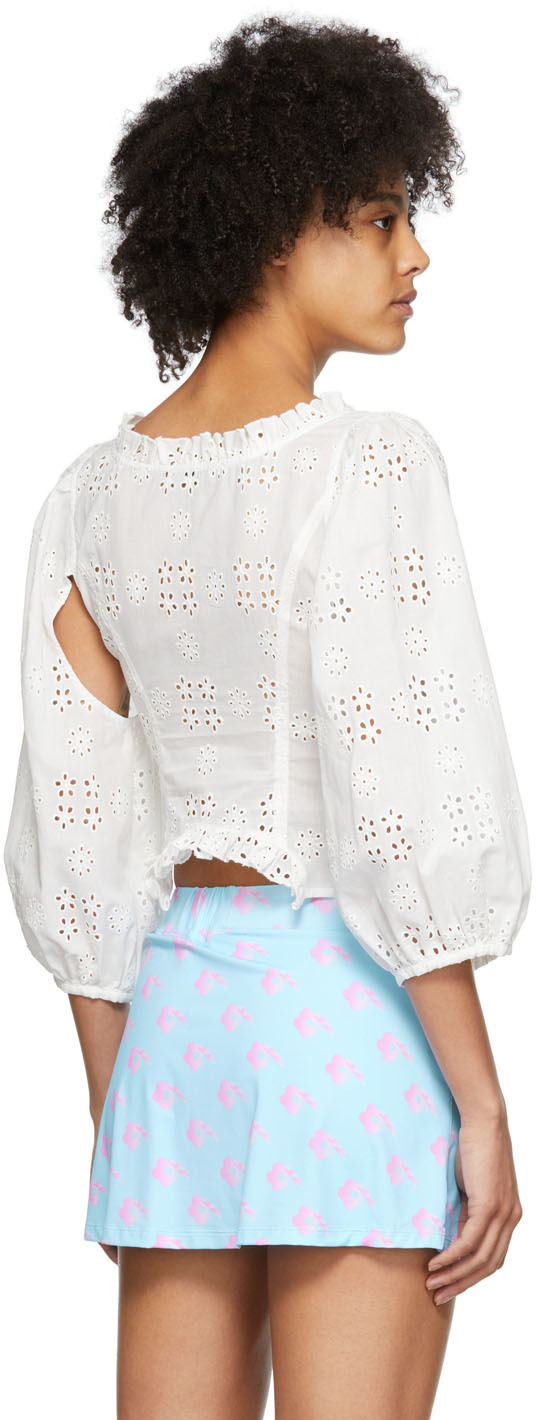 Sandy Shirred Blouse - White main image 1