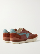 VISVIM - FKT Runner Suede-Trimmed Nylon and Cotton-Blend Sneakers - Red