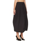 Studio Nicholson Brown Bryde Midi Skirt