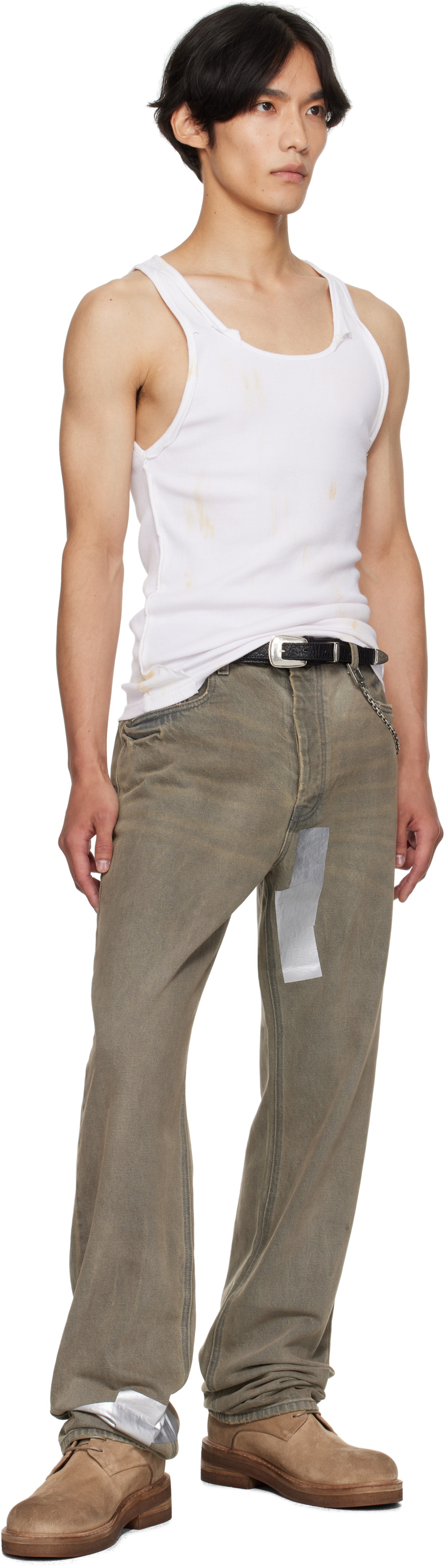 ALEXANDER DIGENOVA Gray Layered Tank Top
