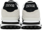 Versace Jeans Couture White & Beige Spyke Sneakers