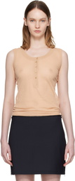 Paloma Wool Beige Velata Tank Top