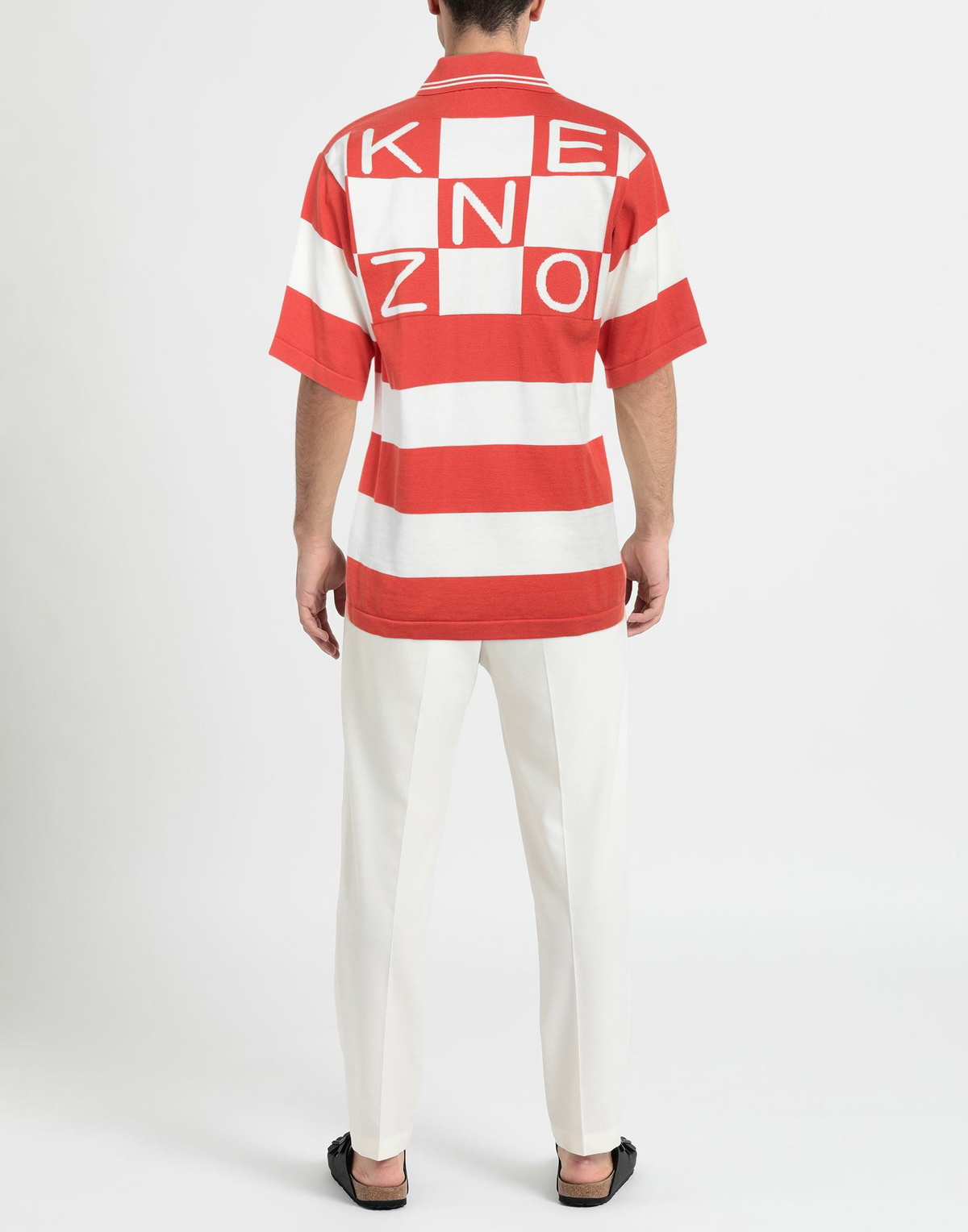 Kenzo Mens Polo shirt in Orange
