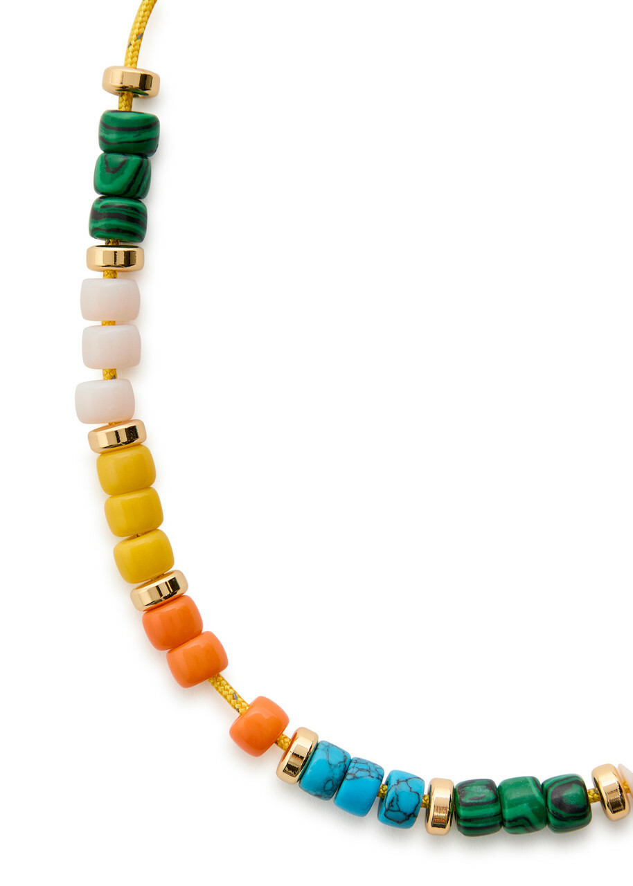 Eliou Pia Beaded Cord Necklace - Multicoloured 1 - One Size