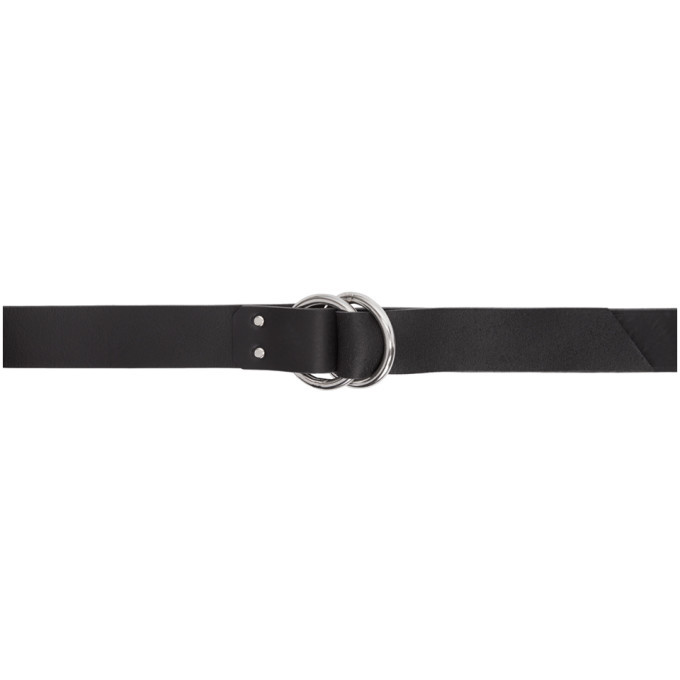 Sulvam Black Ring Belt Sulvam