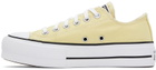 Converse Yellow Chuck Taylor All Star Lift Low Sneakers