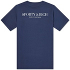 Sporty & Rich Men's California T-Shirt in Navy/White