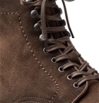 Officine Creative - Hopkins Burnished-Suede Boots - Brown