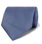 Ermenegildo Zegna - 8cm Silk-Jacquard Tie - Blue