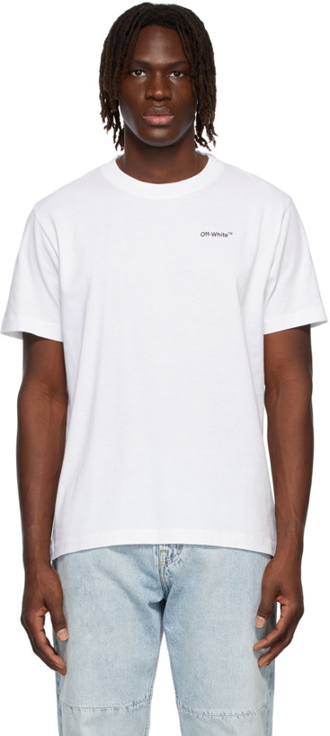 Photo: Off-White White Caravaggio Arrows Slim T-Shirt