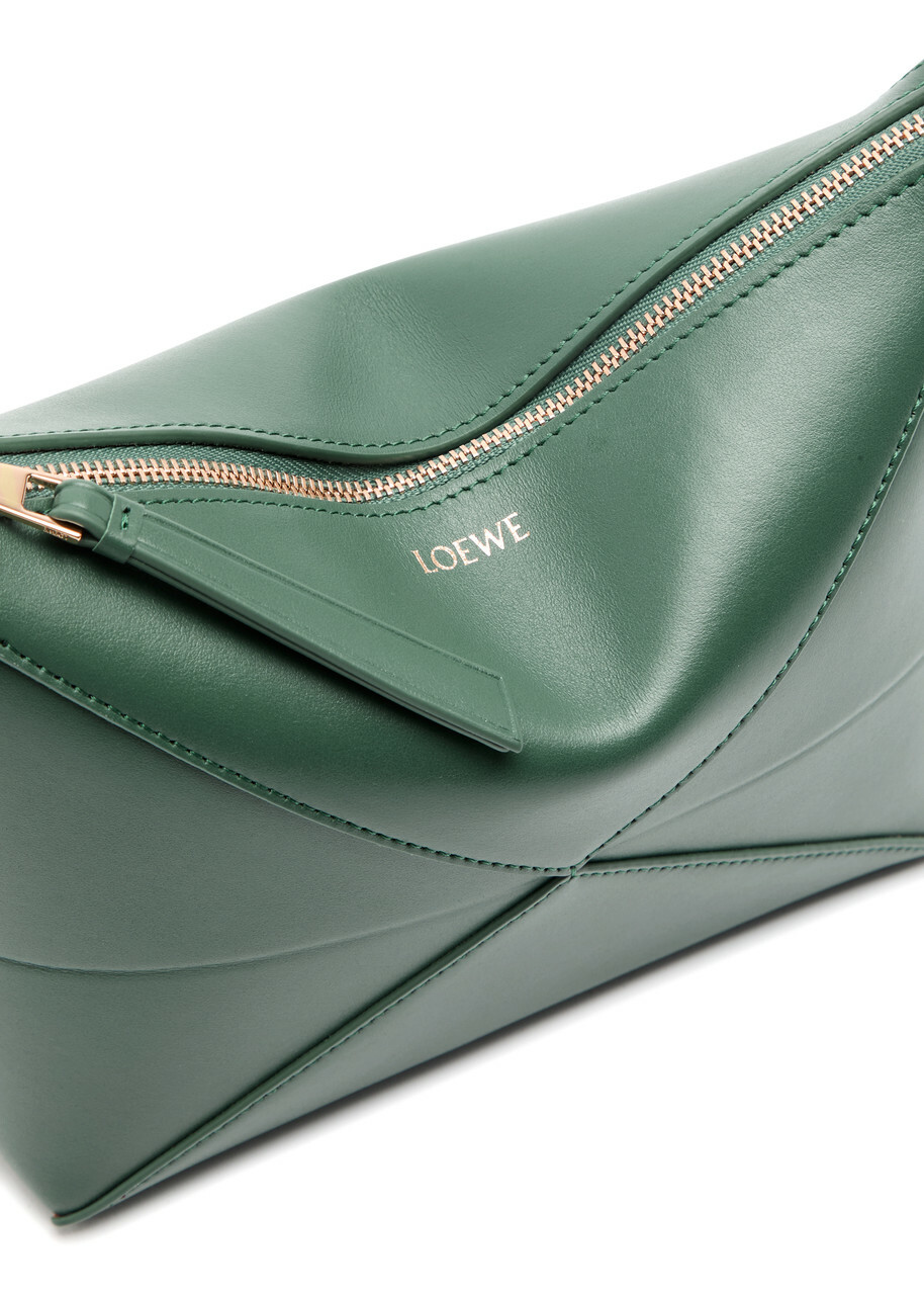 【関税送料込】Loewe Leather Puzzle Shoulder Bag Khaki Green Loewe Puzzle Fold Leather Shoulder bag - Green - One Size Loewe