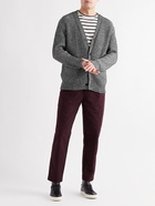 Theory - Mars Ribbed Cotton-Blend Cardigan - Gray