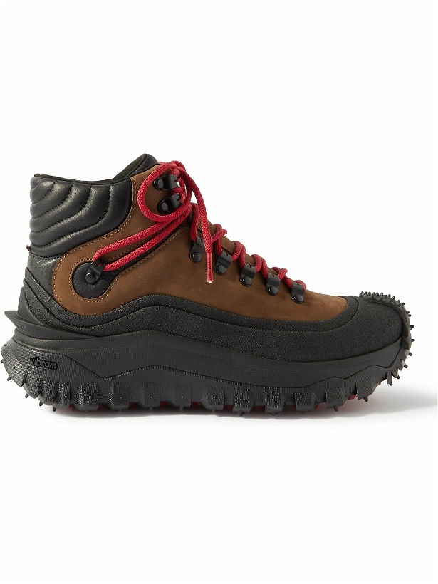 Photo: Moncler - Trailgrip GTX Leather Hiking Boots - Red