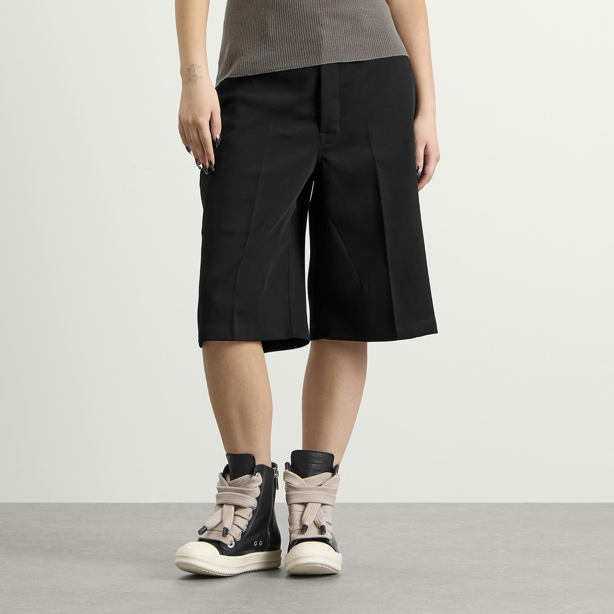 Rick Owens Women's Tailored Work Shorts in Black