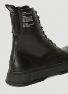 1992 Faux-Leather Boots in Black