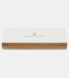 Brunello Cucinelli Walnut domino game
