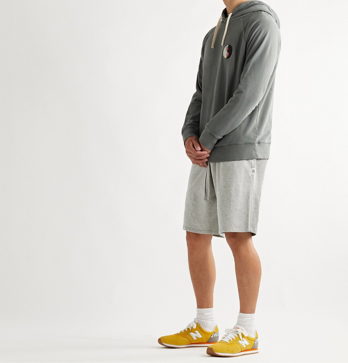 REIGNING CHAMP Loopback Pima Cotton-Jersey Drawstring Shorts for