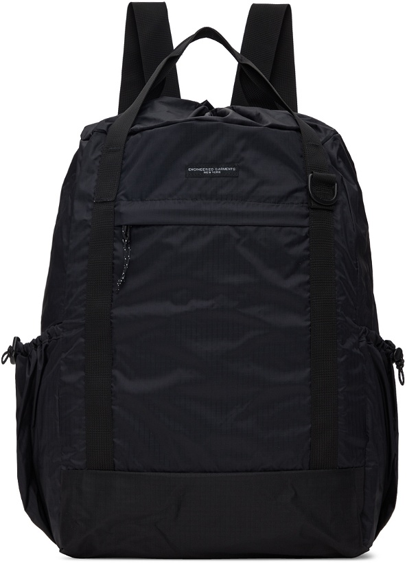 Photo: Engineered Garments Black Ripstop Backpack