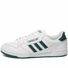 Adidas Continental 80 Stripes Sneakers in White/Collegiate Green/Grey Three