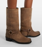 Golden Goose Suede biker boots