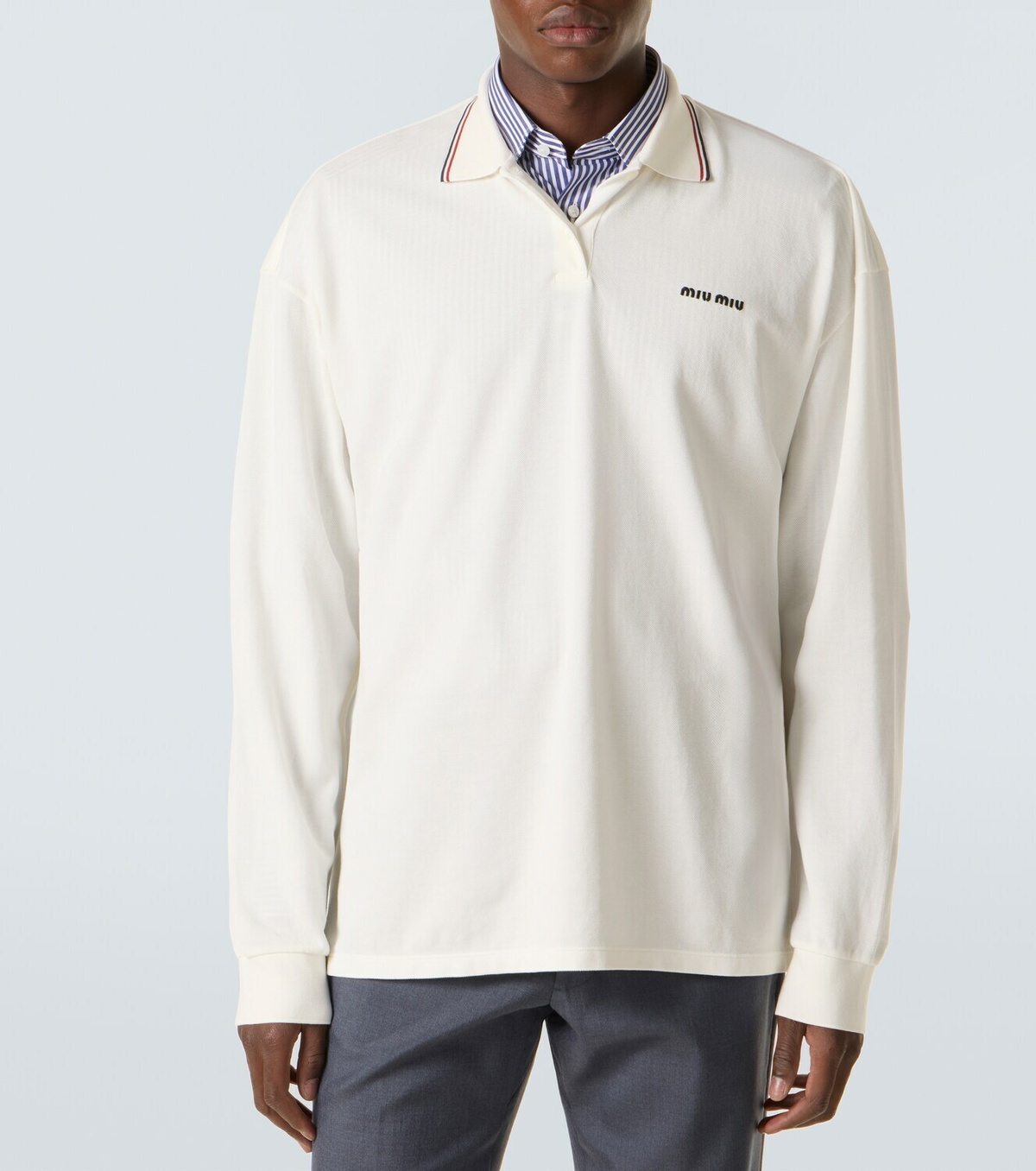 Miu Miu Cotton piqué polo shirt Miu Miu