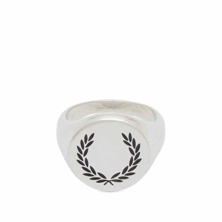 Photo: Fred Perry Men's Laurel Wreath Signet Ring in Silver