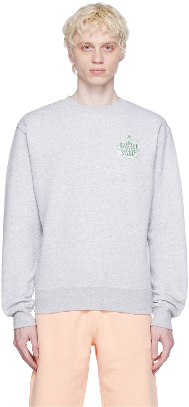 Photo: Maison Kitsuné Gray Hotel Olympia Edition Crest Sweatshirt