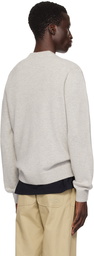 Maison Kitsuné Gray Bold Fox Head Sweater