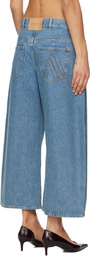 The Attico Blue Long Jeans