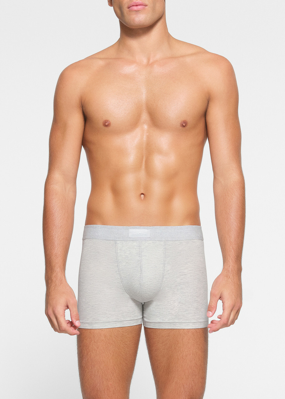 Skims Cotton-blend 3" Boxer Briefs set of Three Grey