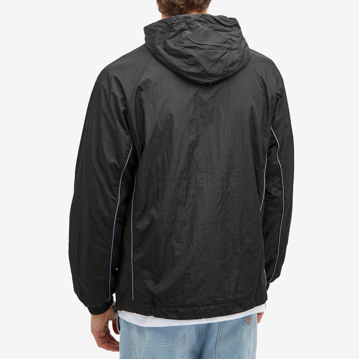 POSTAL Men's Nylon Metal Hooded Jacket in Black