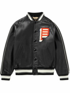 Beams Plus - Appliquéd Leather Blouson Jacket - Black