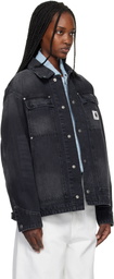 Carhartt Work In Progress Black Arctic Denim Jacket