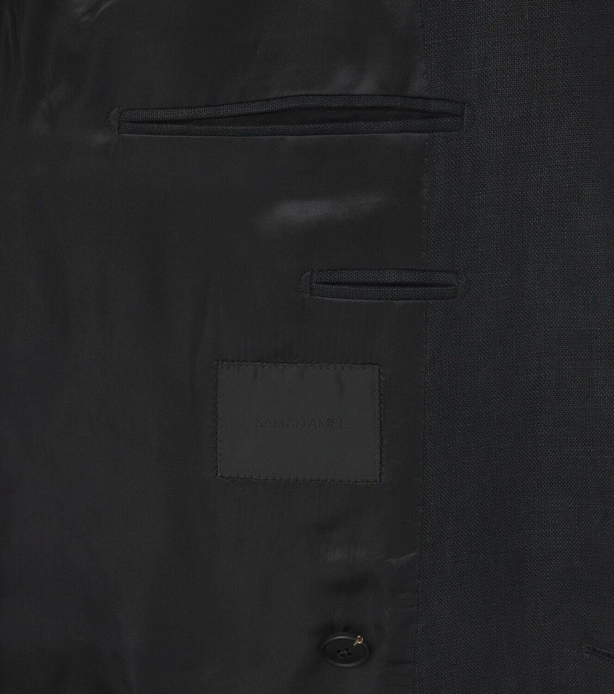 Saman Amel Double-breasted linen suit