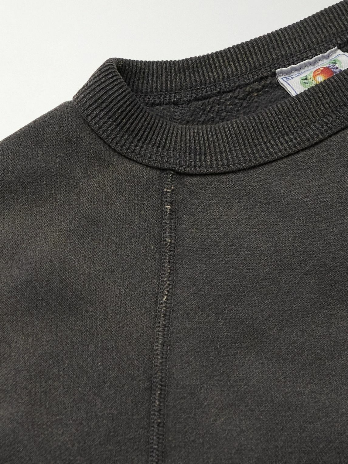 SAINT Mxxxxxx - Logo-Print Cotton-Jersey Sweatshirt - Black