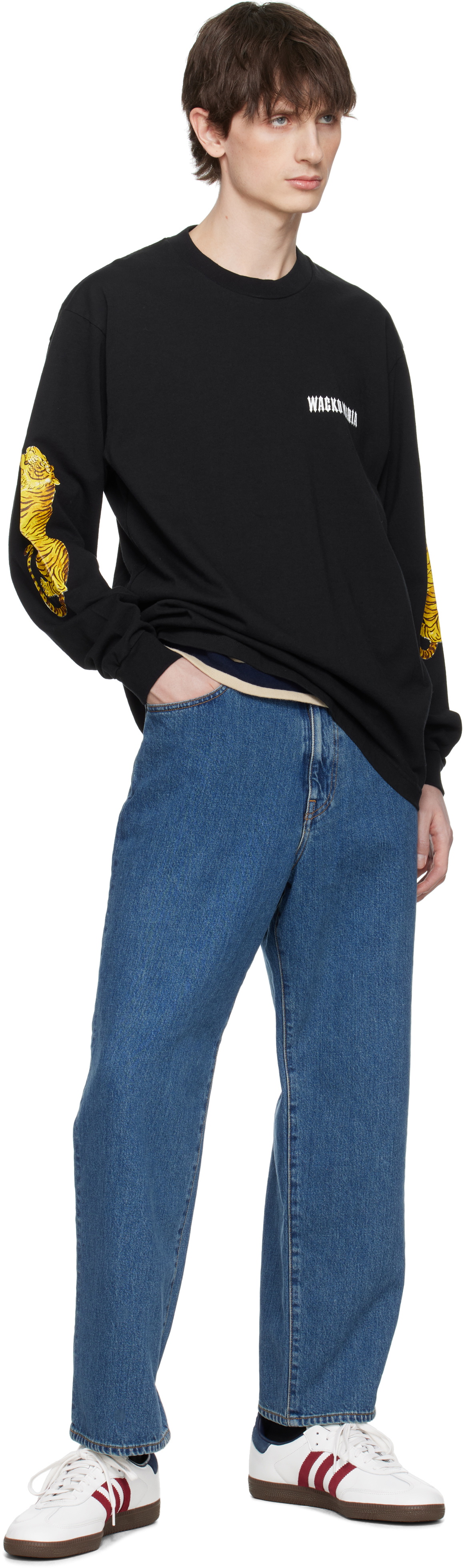 WACKO MARIA Blue Washed Jeans