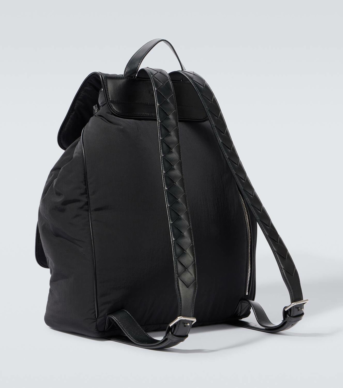 Bottega Veneta Crossroad leather-trimmed backpack Bottega Veneta