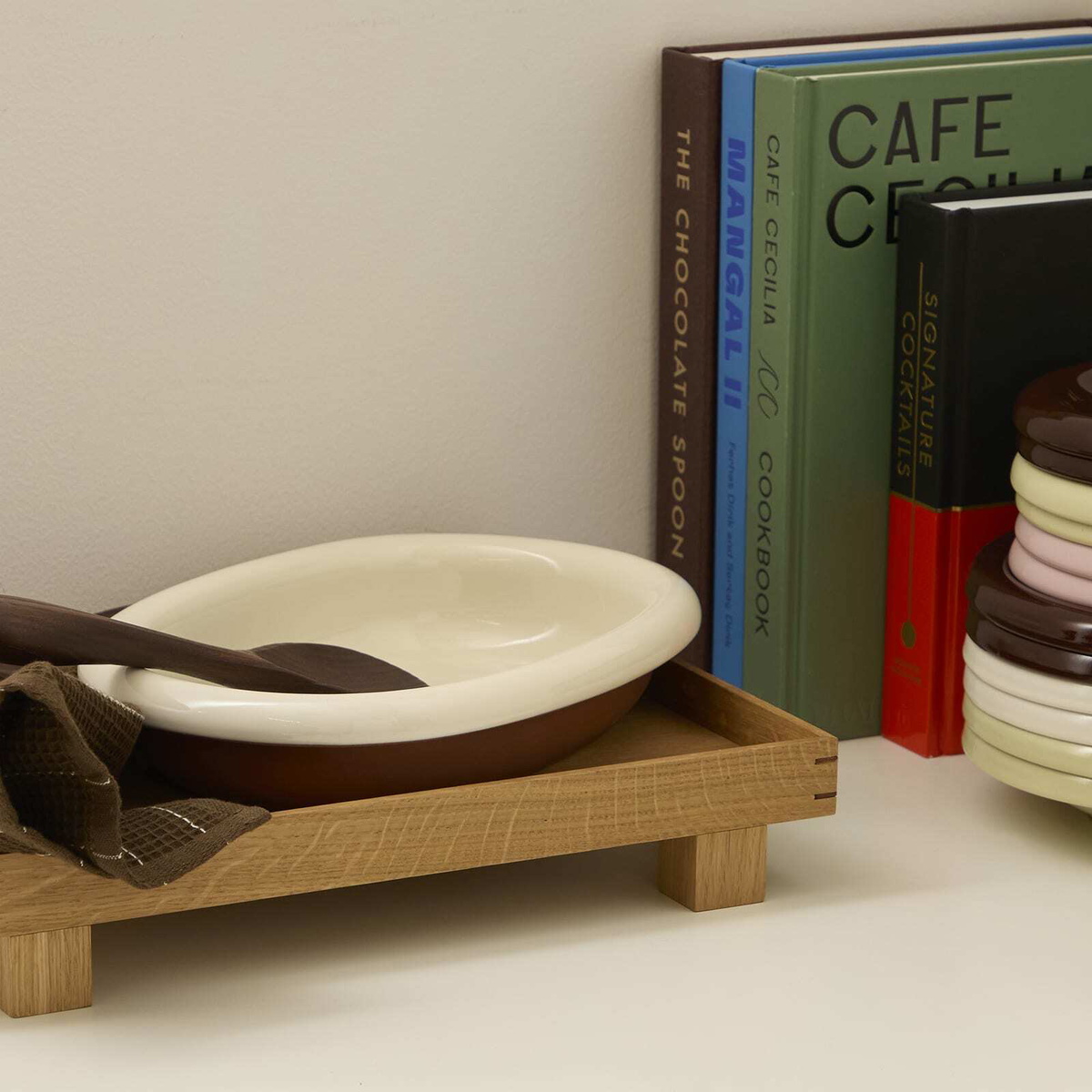 HAY Barro Oval Dish - Small in Off-White 
