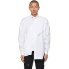 HELIOT EMIL White Asymmetric Deconstructed Shirt