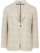 Canali - Slim-Fit Cotton-Blend Blazer - Neutrals