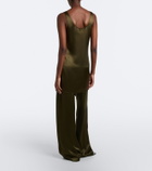 Leset Barb satin wide-leg pants