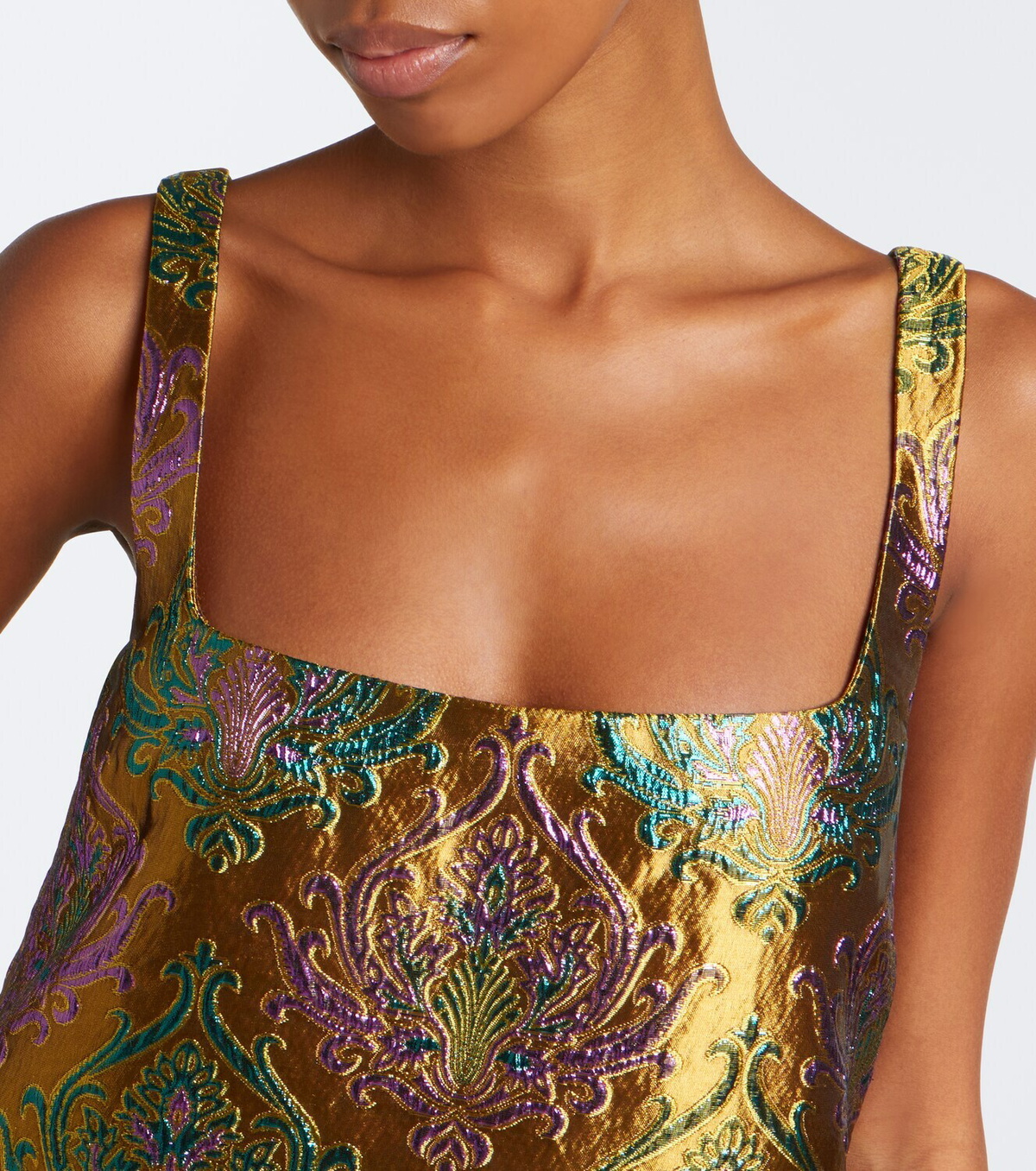 Retrofête Sulvie brocade minidress
