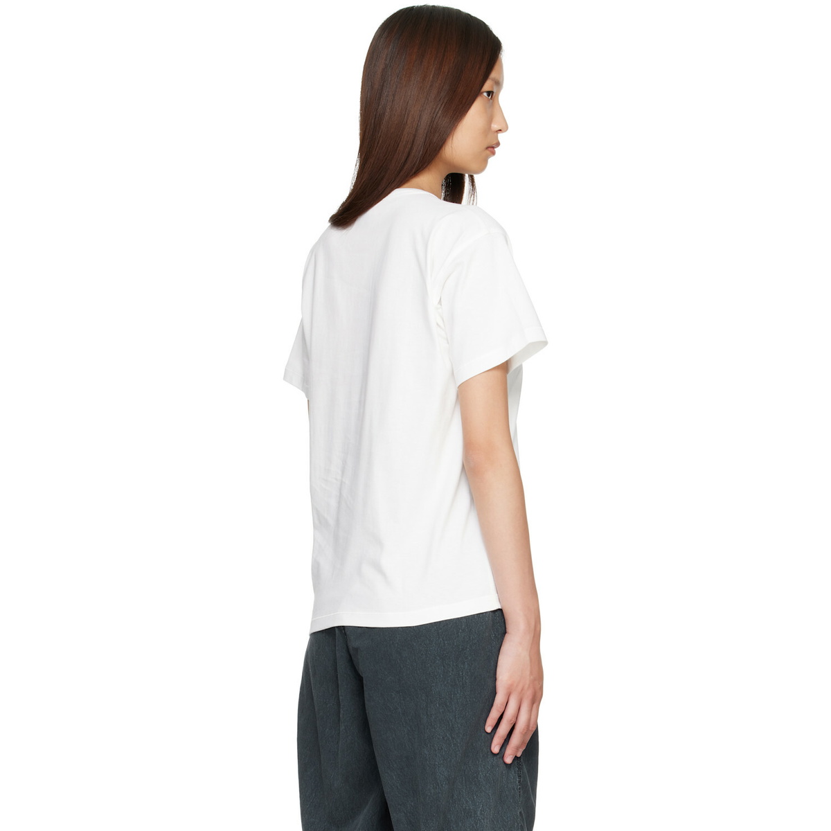 Diesel White Metallic Oval D Cotton T-shirt